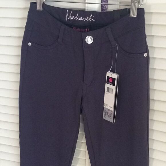 NWT Makaveli Cotton And Sparkle Stretch Pants M. - Picture 7 of 15